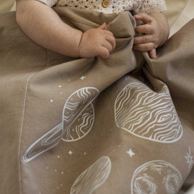 coperta colore tortora per neonato